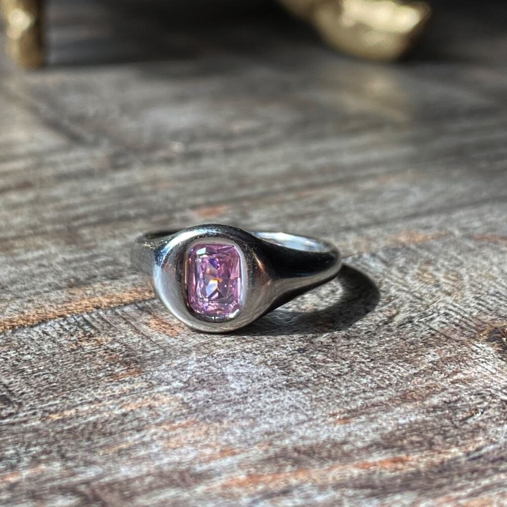 New Pink Gemstone Statement Ring - image 6